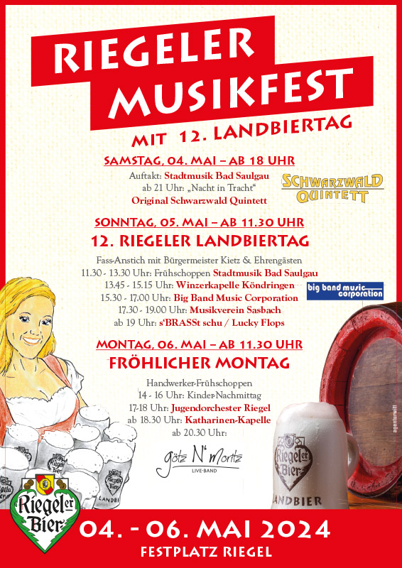 Riegeler Musikfest 2024 Plakat